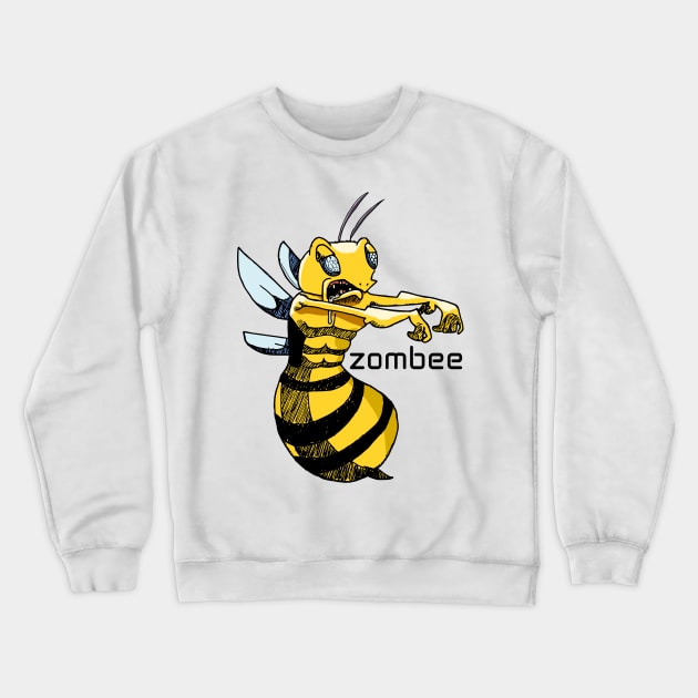 It's a Z-Z-Z-Zombee! Crewneck Sweatshirt by TGprophetdesigns